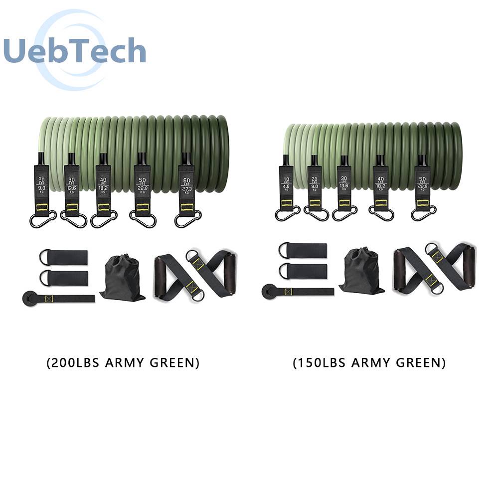 Set 11 Dụng Cụ Dây Kéo Đàn Hồi Hỗ Trợ Tập Thể Hình Chống Trượt