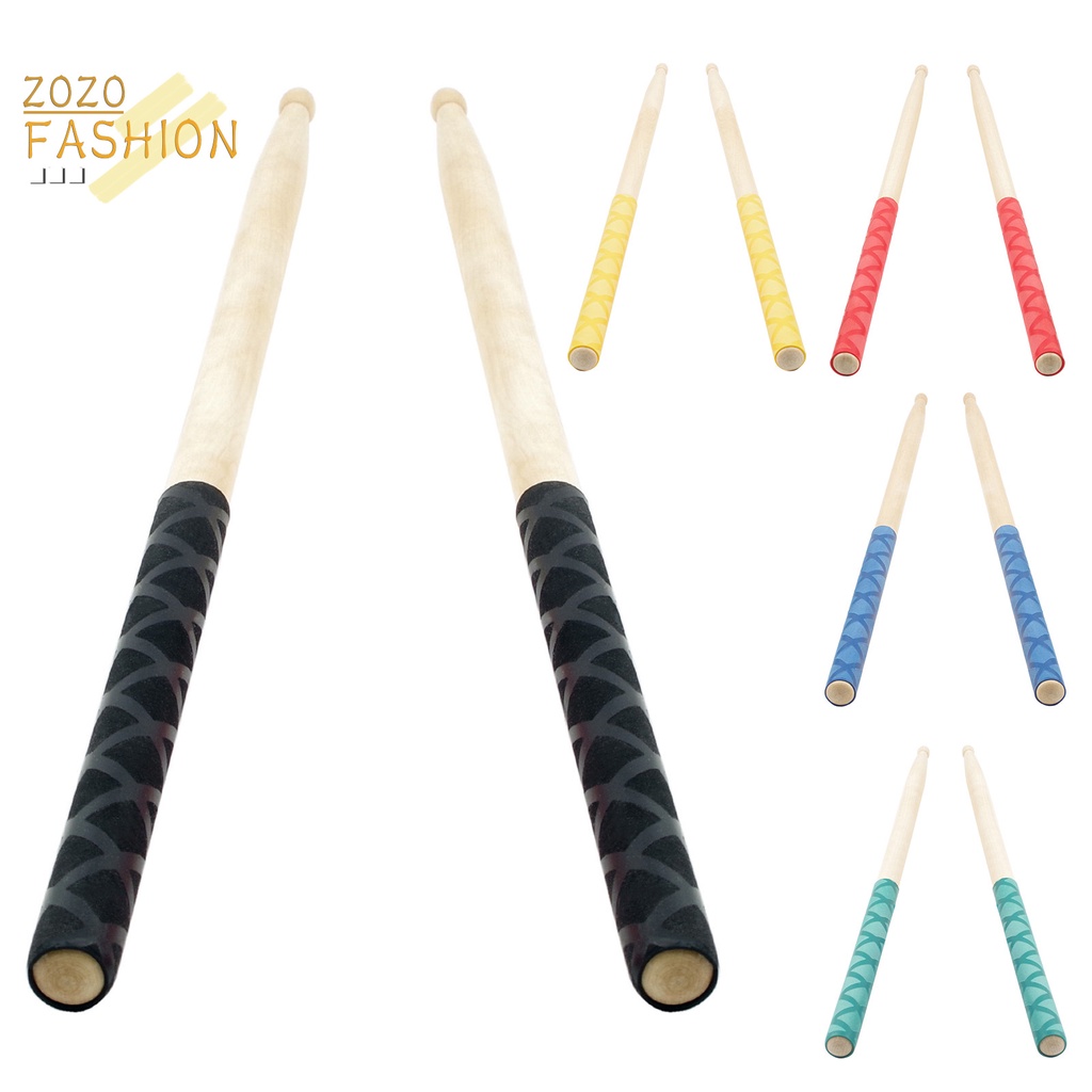 1 Cặp Vỏ Bọc Gậy Đánh Trống Co Nhiệt Chống Trượt Chống Trầy Xước Họa Tiết X-Texture