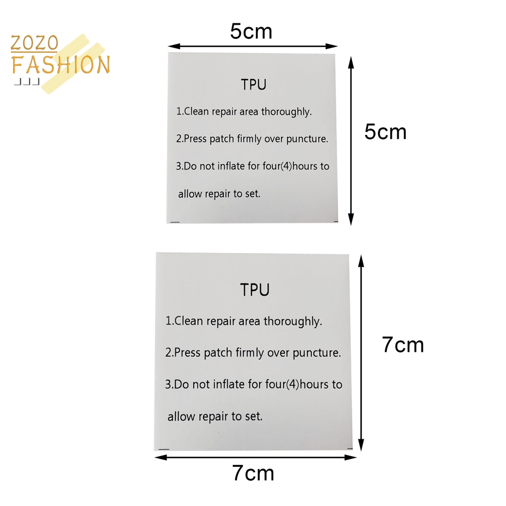 Bộ 10 Miếng Dán Trong Suốt Chống Nước Tự Dính Dùng Sửa Chữa Đồ Chơi Bơm Hơi