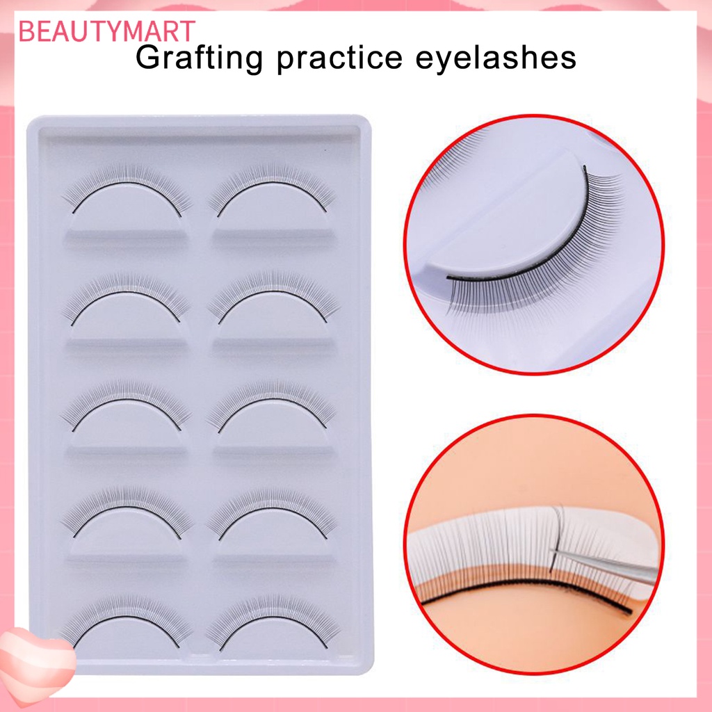 Hộp 5 Cặp Lông Mi Giả Thủ Công Mịn Mượt Dành Cho Luyện Tập Trang Điểm