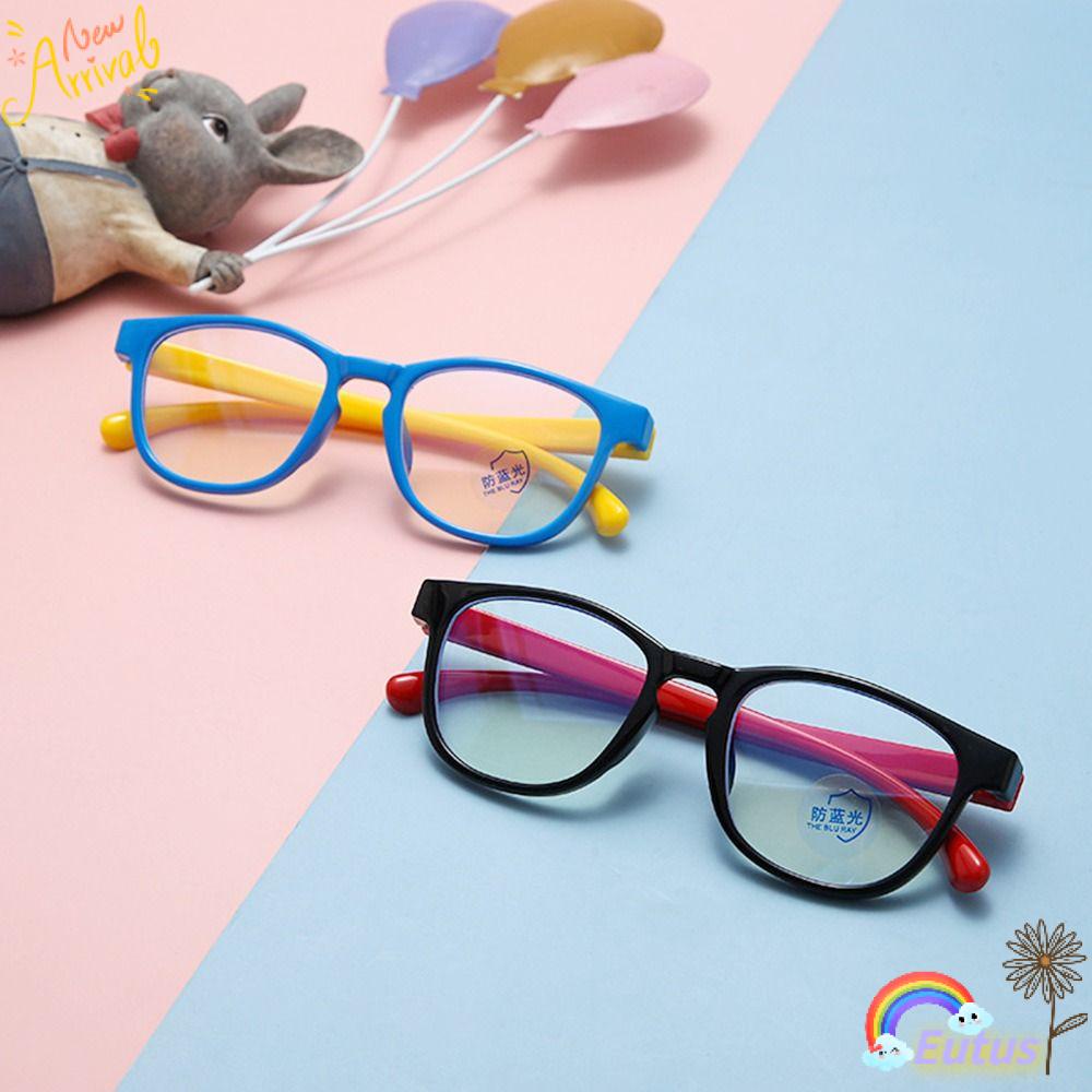 Kính Mát Gọng Silicon Chống Ánh Sáng Xanh Siêu Nhẹ Thoải Mái Thời Trang Cho Bé Trai Và Gái