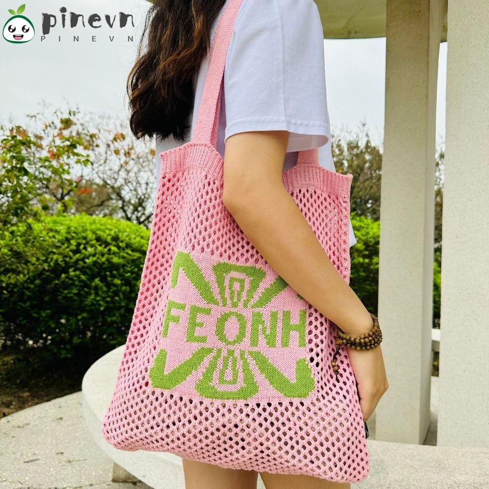 PINEVN Túi Xách Đeo Vai Dung Tích Lớn Thời Trang Cho Nữ