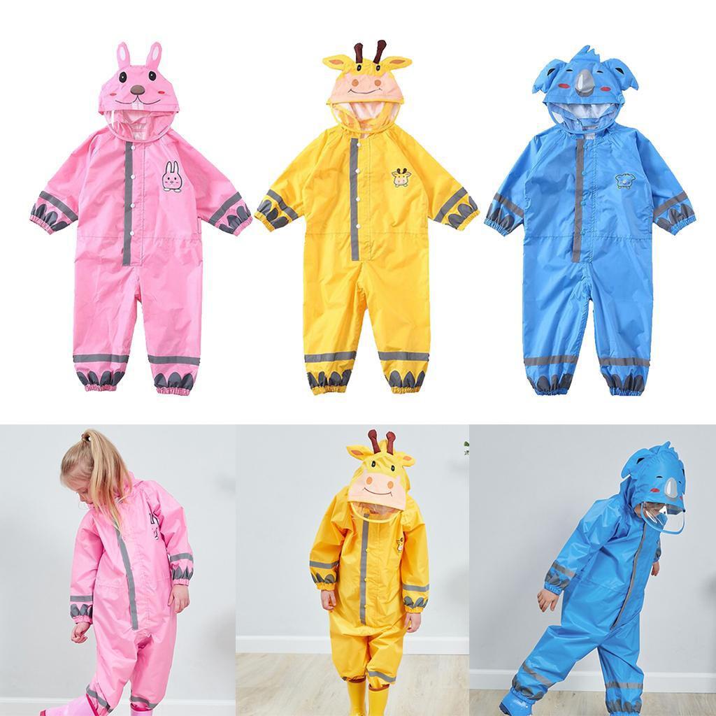 Áo Mưa Chống Thấm Nước Họa Tiết Hoạt Hình Xinh Xắn Dành Cho Bé