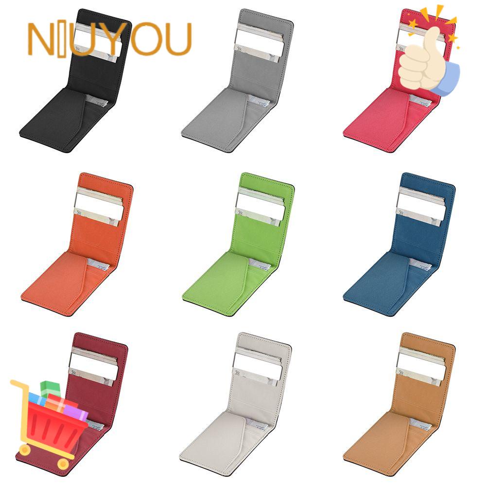 NIUYOU Kẹp Tiền Bằng Thép Không Gỉ Mạ Bạc Cho Nam