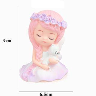 Phụ Kiện Trang Trí Bánh Kem Sinh Nhật Hình Tai Thỏ Dễ Thương Cho Bé