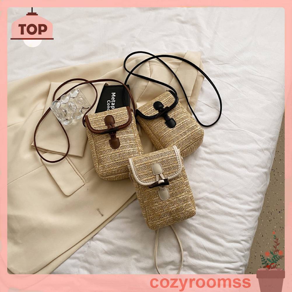 Túi Đeo Chéo Đan Lát Phong Cách Bohemian Thanh Lịch Dành Cho Nữ