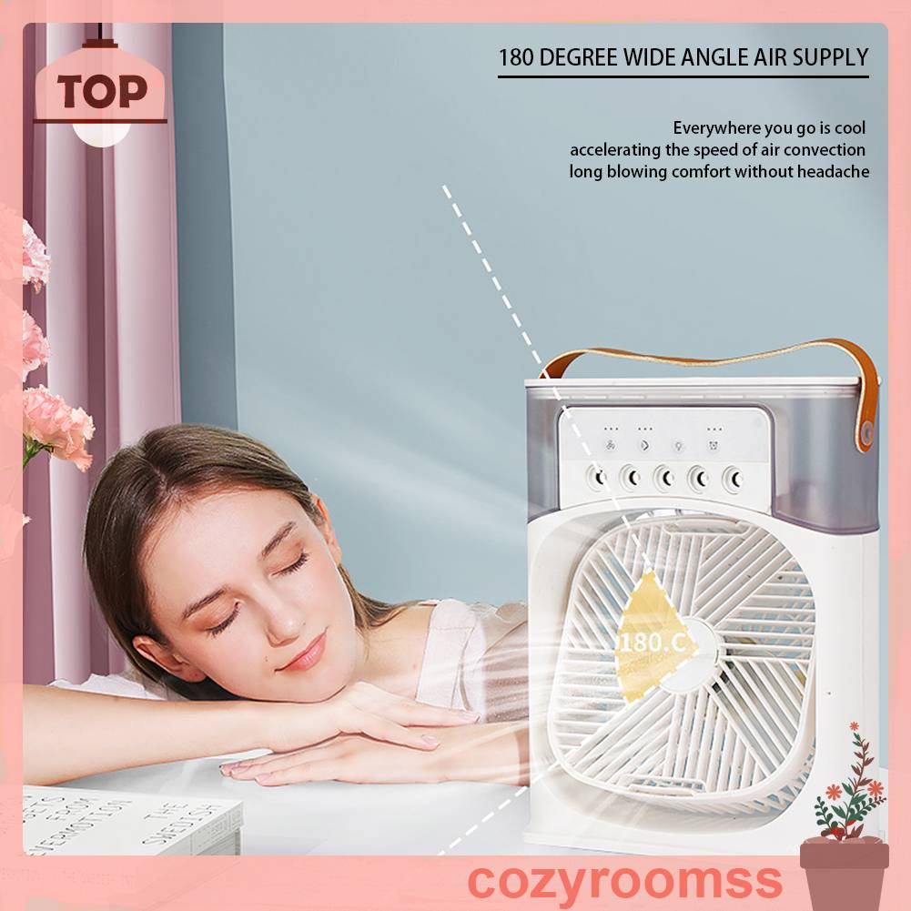 Quạt Điện USB Làm Mát Tạo Độ Ẩm Tiếng Ồn Thấp Để Bàn
