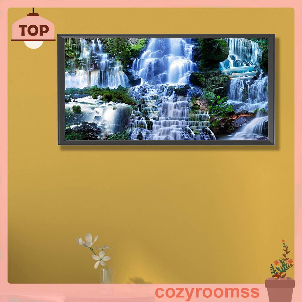 Tranh Đính Đá Kim Cương Toàn Bộ 5D DIY Hình Thác Nước