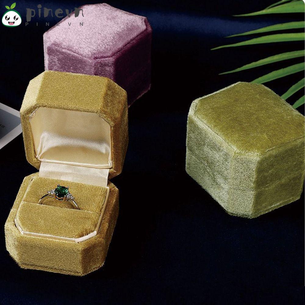 PINEVN Hộp Đựng Trang Sức Đính Hôn Thiết Kế Tinh Tế