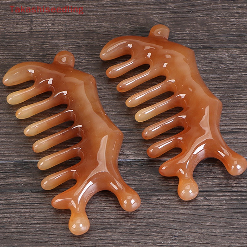 1 Lược Chải Tóc Mát Xa Da Đầu Răng Thưa Bằng Nhựa Resin