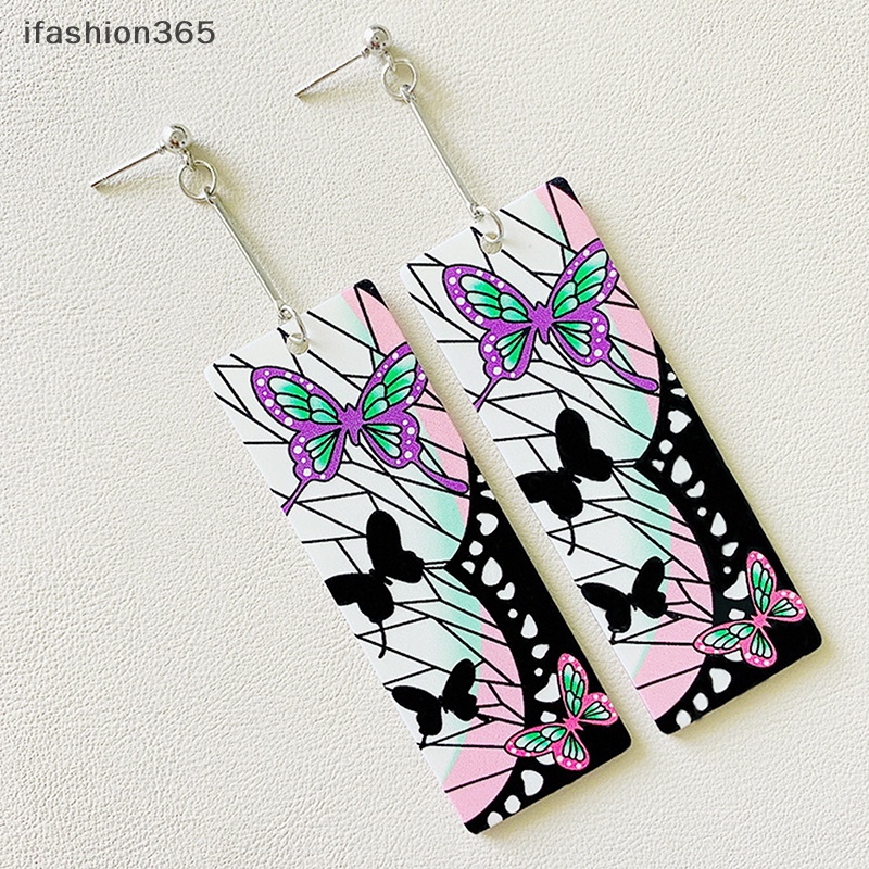 Bông Tai Dạng Kẹp Hình Bướm Bằng Acrylic Thời Trang Cho Nam Và Nữ Ifashion ifashion365