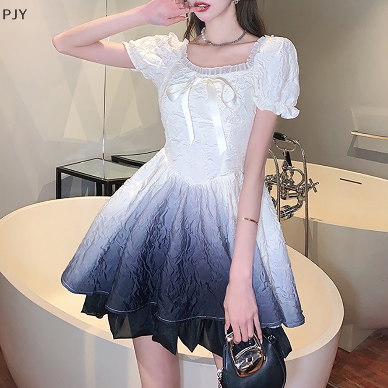 Đầm Lolita Màu Gradient Ngọt Ngào Thanh Lịch Cho Nữ PJ