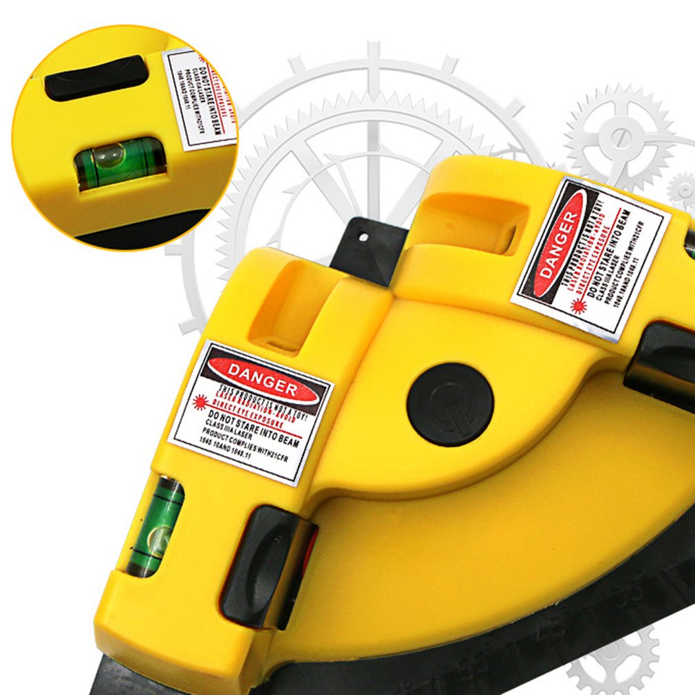 =Christmas=Right Angle Laser Level Red Line Square Levels Projection 635nm Wire Tools
