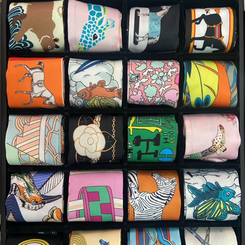 Khăn Quàng Cổ Lụa Dáng Dài Thắt Nơ Phong Cách Mới