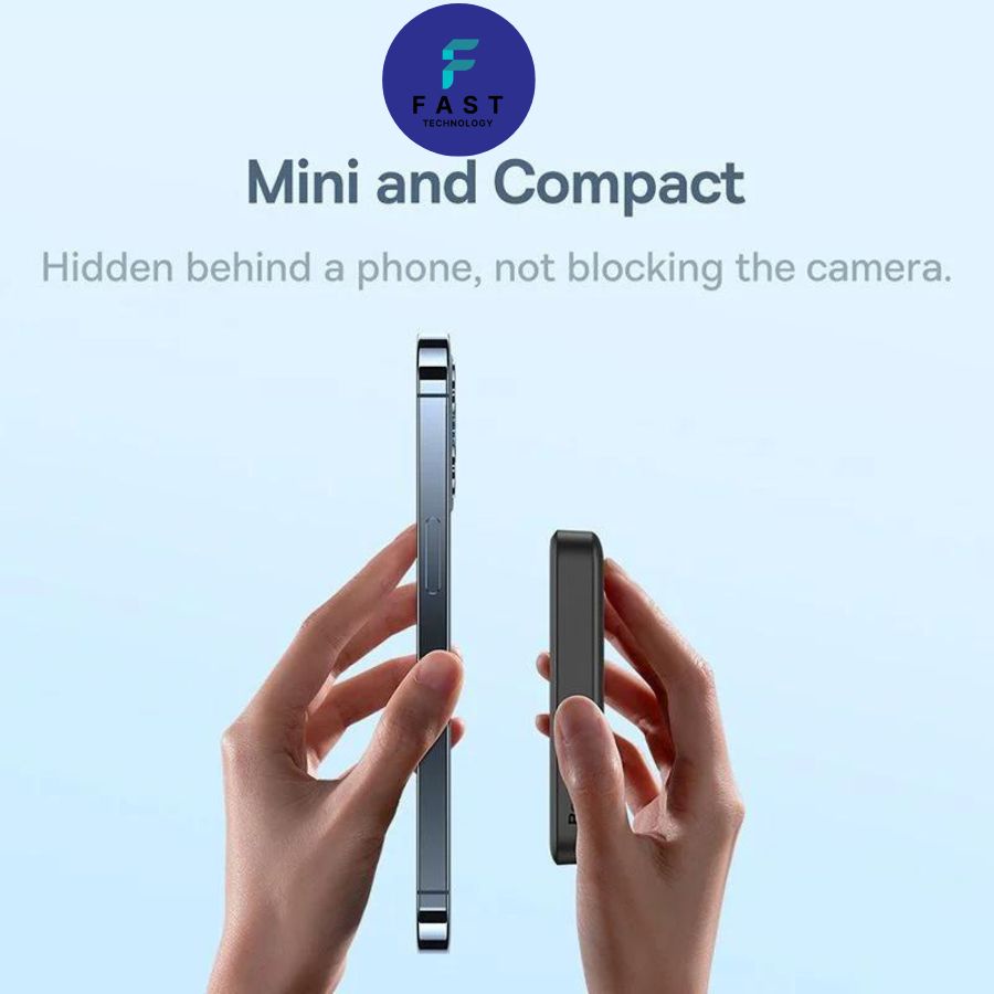 Pin Sạc Dự Phòng Không Dây Tích Hợp Nam Châm Baseus Magnetic Wireless 6000mAh 20W Bảo hành 12 tháng