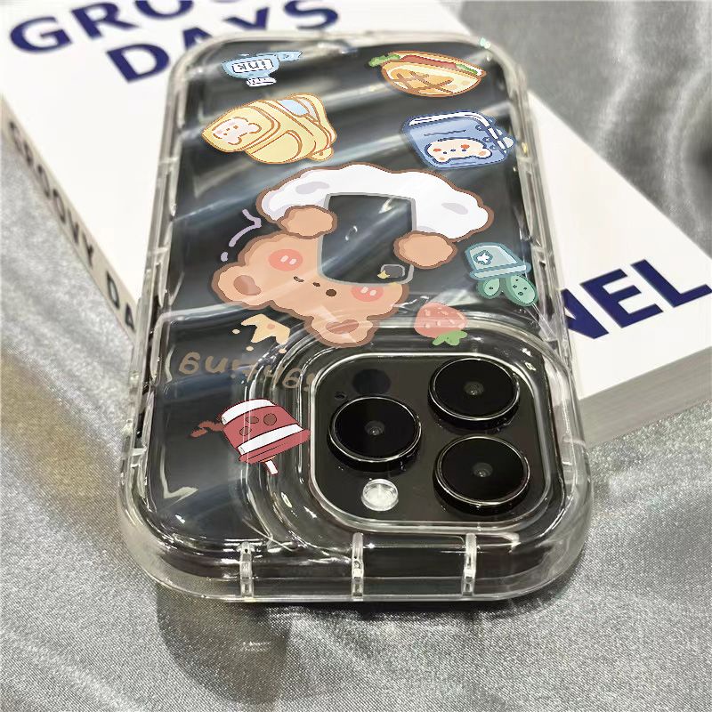 Ốp Điện Thoại Mềm Trong Suốt Họa Tiết Gấu Nhỏ Dễ Thương Cho Iphone14promax / xr 8plus11 / 1312 0OT7