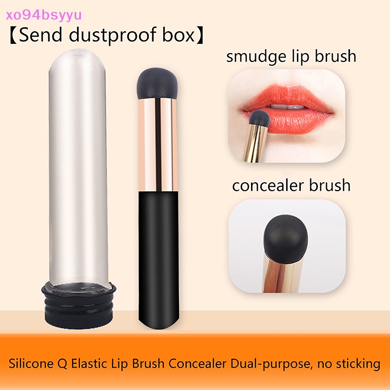 Cọ Trang Điểm Xo94Bsyu Đầu Tròn Bằng Silicon Mềm Mại Chống Bụi Bẩn Đa Năng