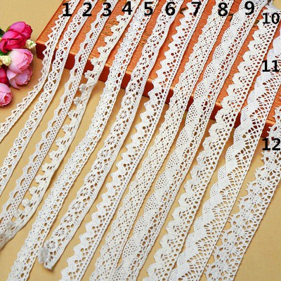 2 Yard white Lace Edge Trim Ribbon DIY Sewing DIY Trim Garment Sewing Accessories LY