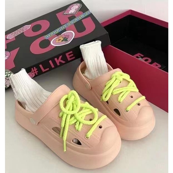 FEIJIANU dép Cross dép sandal nữ giày đi biển đáng yêu thoải mái 29Z23072119