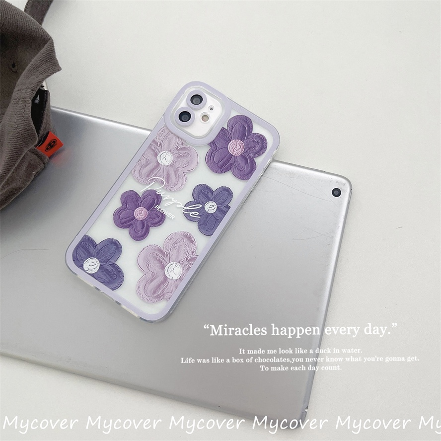 Ốp Điện Thoại Silicon Chống Sốc Họa Tiết Hoa Kèm Dây Đeo Dành Cho iPhone 11 12 13 14 Pro Max X Xr Xs 8 7 6 Plus SE 2020