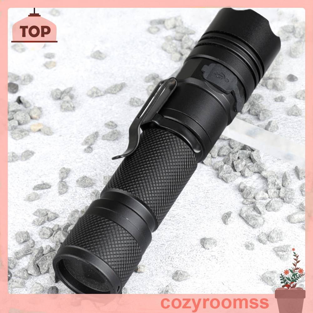 Đèn Pin LED XHP50 800LM 5 Chế Độ 1200mAh Sạc USB Tiện Dụng