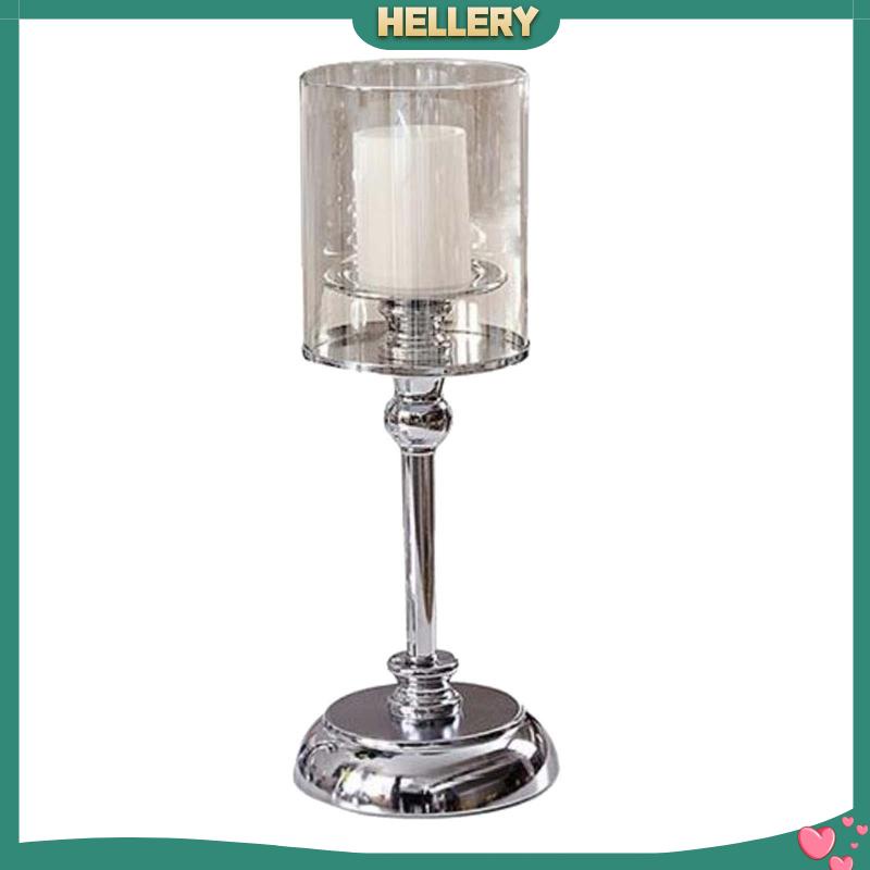 Giá Đỡ Đèn Cầy Bằng Thủy Tinh Và Đế Kim Loại Bền Hiện Đại