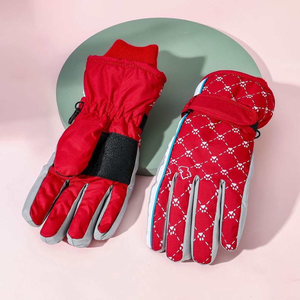 Găng Tay Đi Xe Đạp / Câu Cá / Đi Bộ Đường Dài Giả Lông Thỏ Dày Mềm Ấm