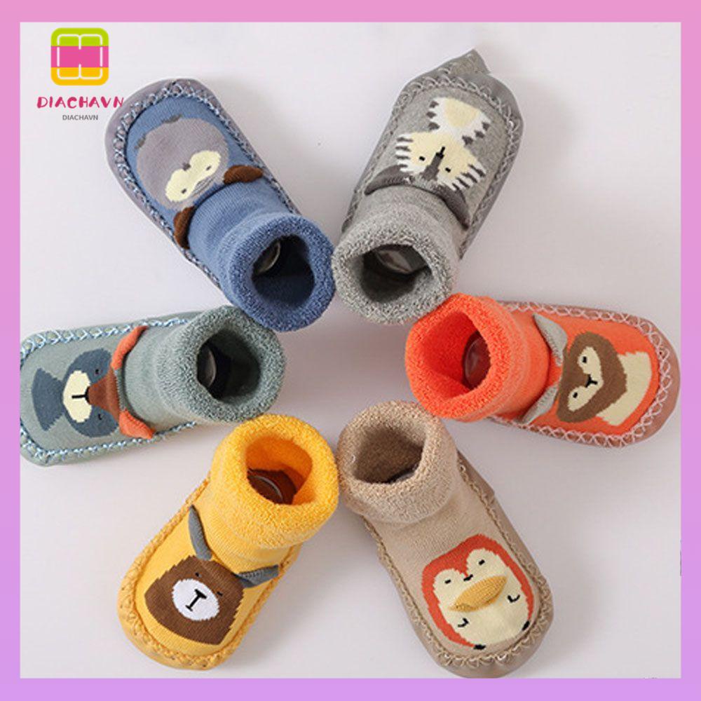 DIACHAVN Tất Chống Trượt Giữ Ấm Mùa Đông Cho Trẻ Em