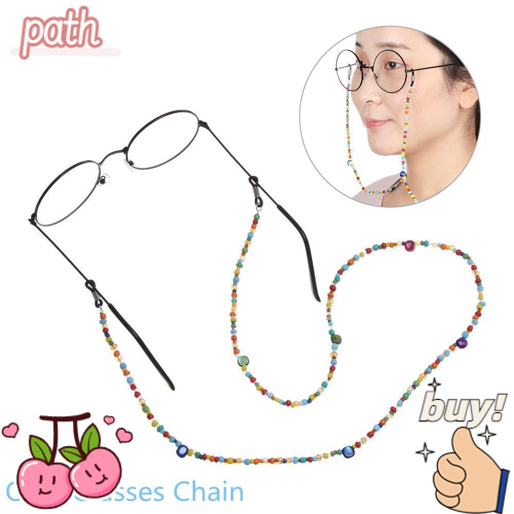 PATH Dây Chuỗi Hạt Đeo Mắt Kính Nhiều Màu Ngọt Ngào Chống Trượt