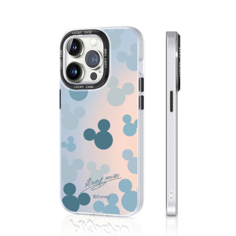 Ốp Điện Thoại IMD Màu Xanh Dương Laser Hình Mickey Cho Apple Iphone Xr12678Plus 1314I promax 4GBN