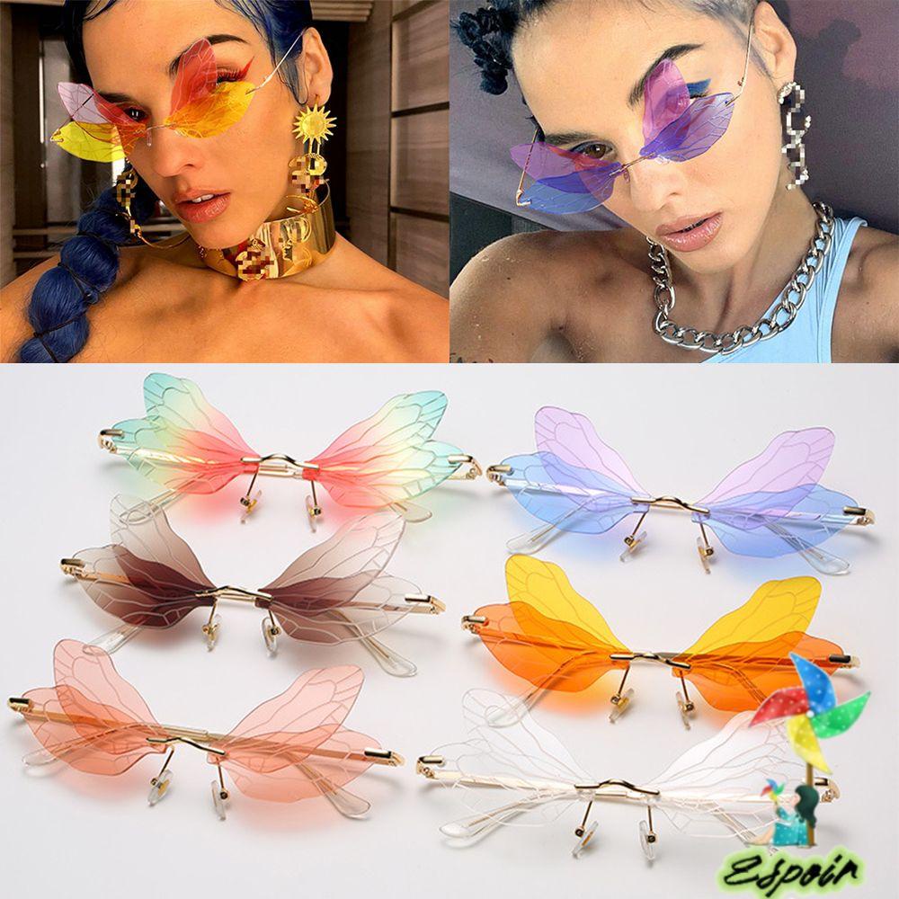 ESPO Kính Râm Nữ Chống Tia Uv400 Hình Bướm