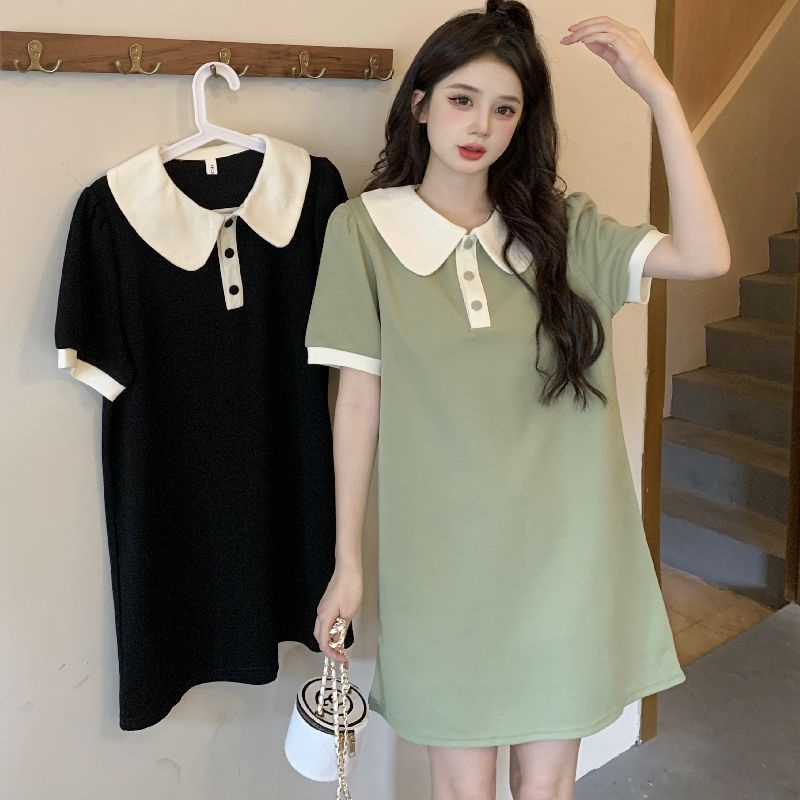 Đầm Thun Cổ Búp Bê Dáng Rộng Thiết Kế Mới Thời Trang Mùa Hè Theo Phong