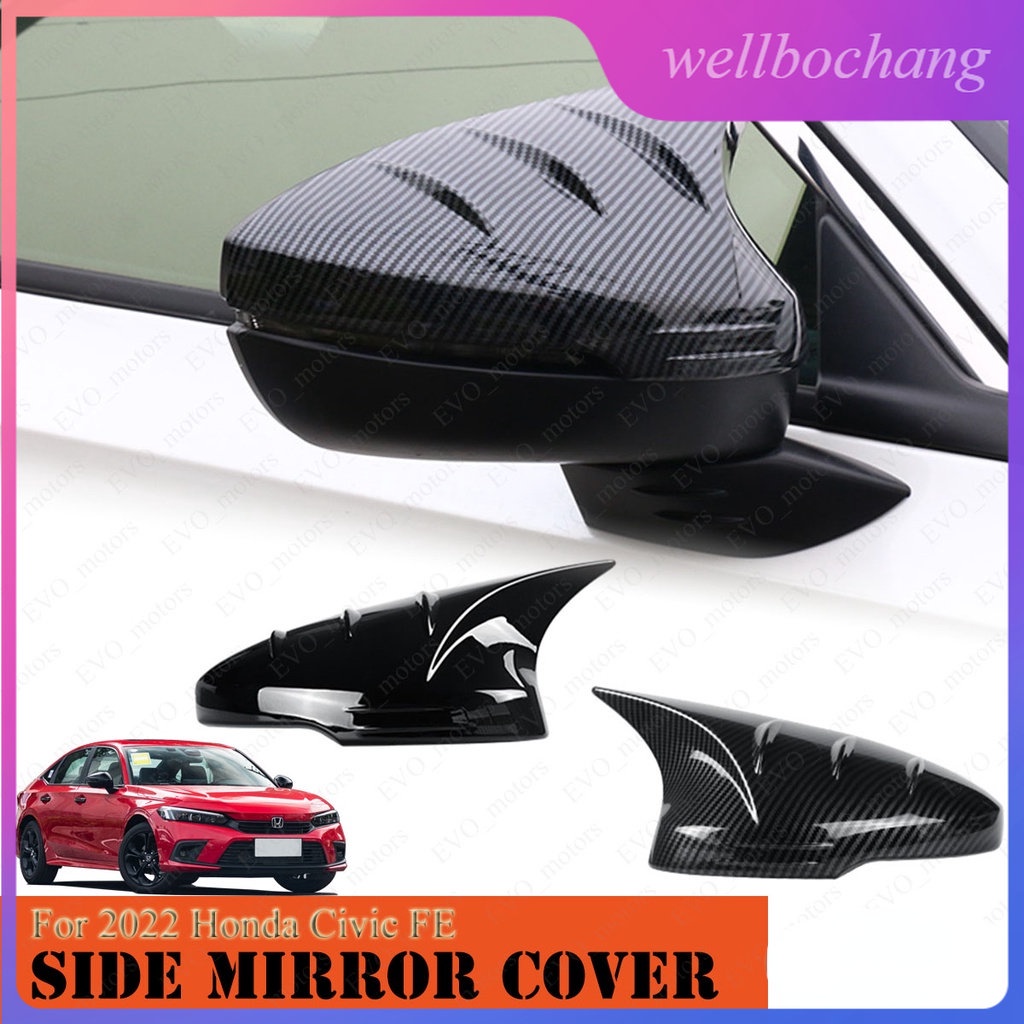 Ốp Gương Chiếu Hậu Họa Tiết Sợi Carbon Cho 2022-2023 Honda Civic FE 11th Civic