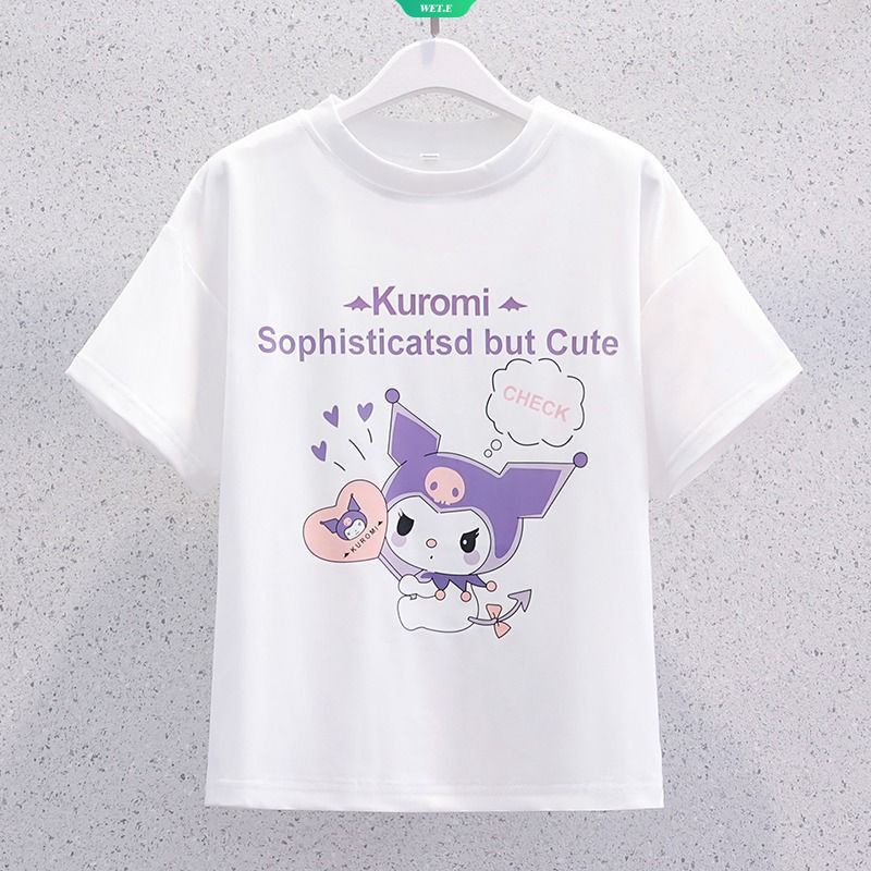 Phim hoạt hình Nhật Bản Sanrio Kuromi JK phù hợp với cô gái ngắn tay xếp ly váy ngọt ngào phong cách đại học thời trang giản dị bộ đồ hai mảnh mùa hè mới