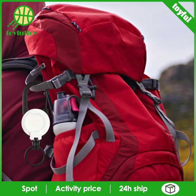 Dây Móc Khóa Bằng Thép Màu Đen Có Thể Thu Gọn