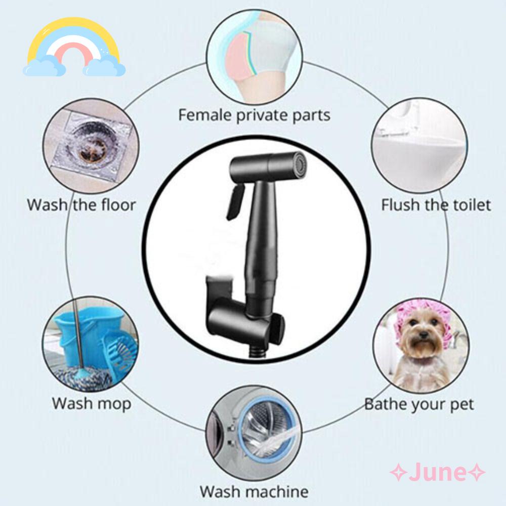 JUNE Vòi Xịt Toilet Cầm Tay Bằng Thép Không Gỉ 304 Mới
