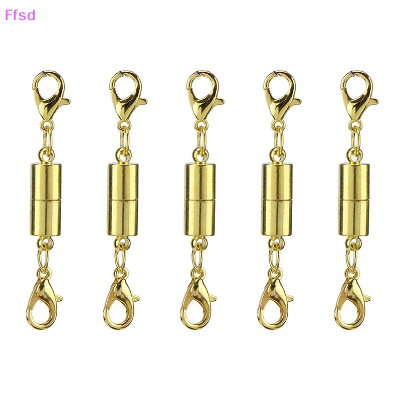 Bộ 20 Móc Khóa Nam Châm Màu Vàng / Bạc Làm Trang Sức DIY