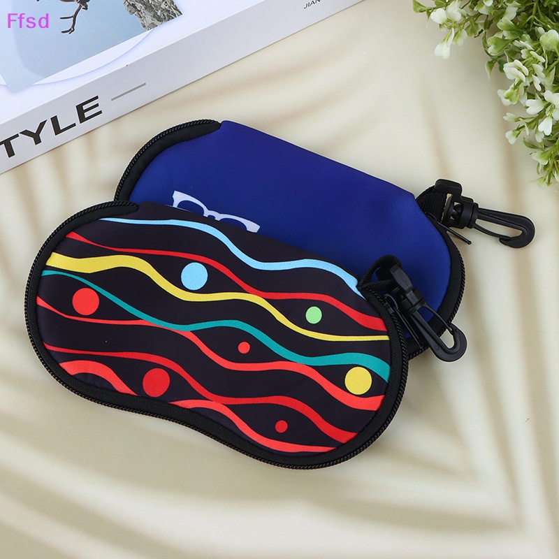 1 Hộp Đựng Mắt Kính Cầm Tay Bằng Cao Su Tổng Hợp Mềm Siêu Nhẹ Có Khóa Kéo