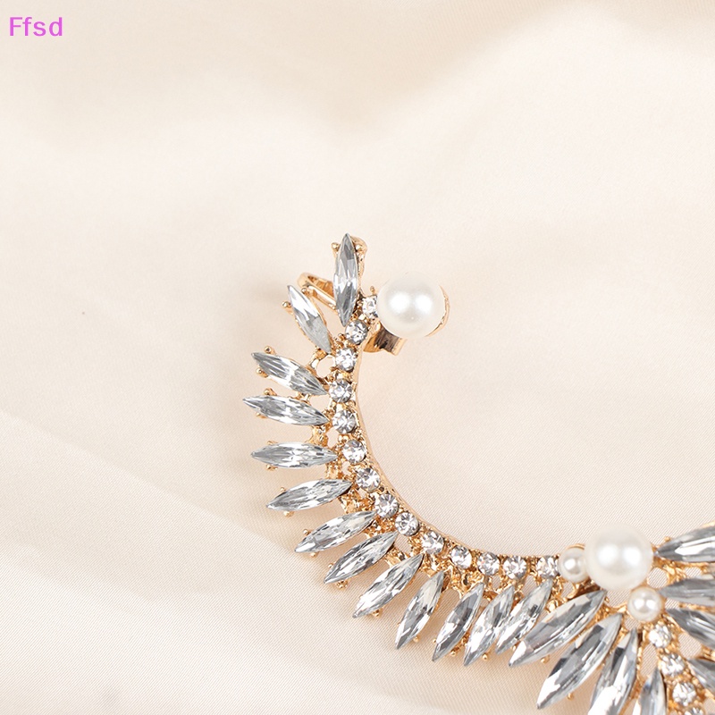 Khuyên Kẹp Vành Tai Đính Đá Pha Lê Phong Cách Bohemian