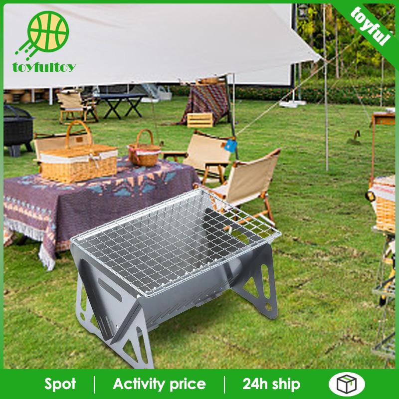 Bếp Lò Bằng Thép Không Gỉ Có Thể Gấp Gọn Tiện Dụng Khi Đi Cắm Trại