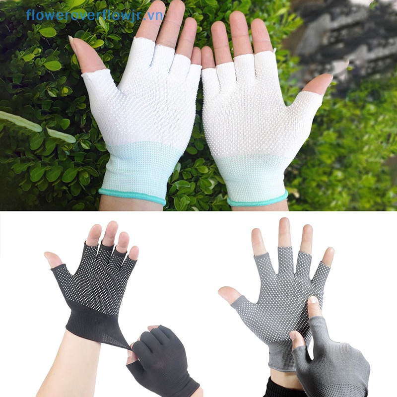 Găng Tay Nửa Ngón Chống Trượt Chống Mồ Hôi Khi Đạp Xe Mùa Hè Cho Nam
