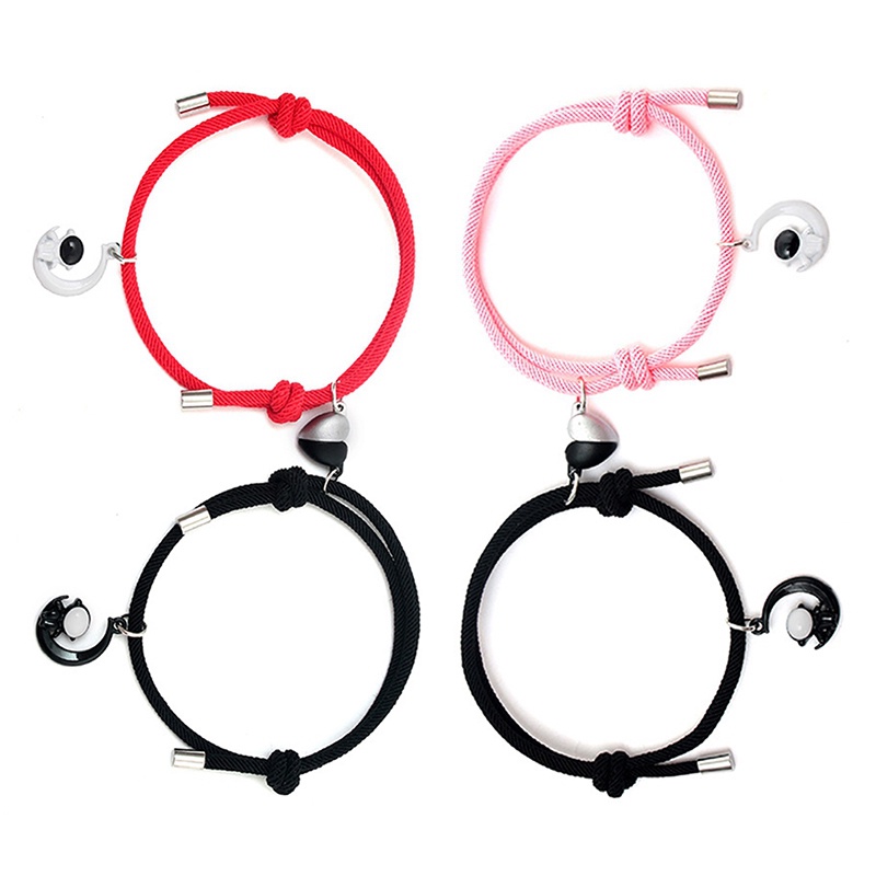 Ygt Set 2 Vòng Tay Mặt Hình Phi Hành Gia Có Từ Tính Thời Trang Cho Cặp Đôi