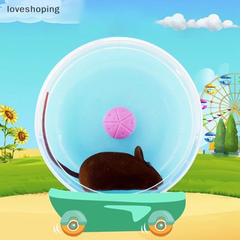 Bánh Xe Tập Chạy Bằng Nhựa Hình Chuột Hamster Dễ Thương