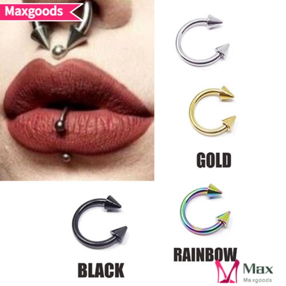 MAXG Khuyên Xỏ Mũi / Môi Hình Nón Bằng Thép Phẫu Thuật Chất Lượng Cao