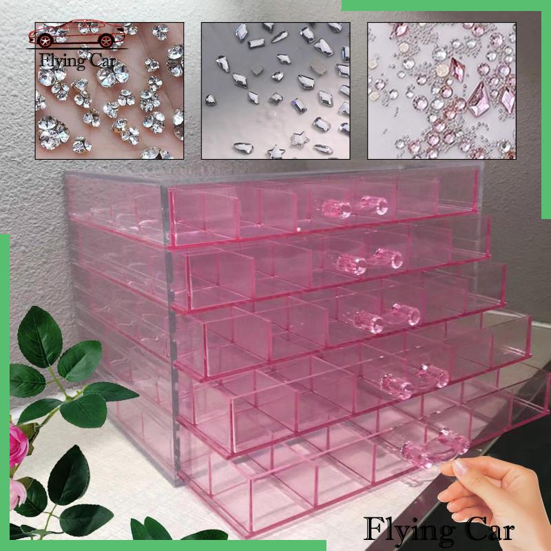 Hộp Đựng Trang Sức Đính Đá Lấp Lánh Ốp