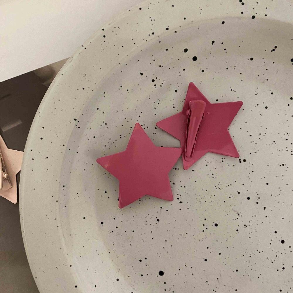 ANEMONE Kẹp Tóc Mái Ngôi Sao Năm Cánh Bằng Kim Loại Harajuku Y2K Cho Nữ