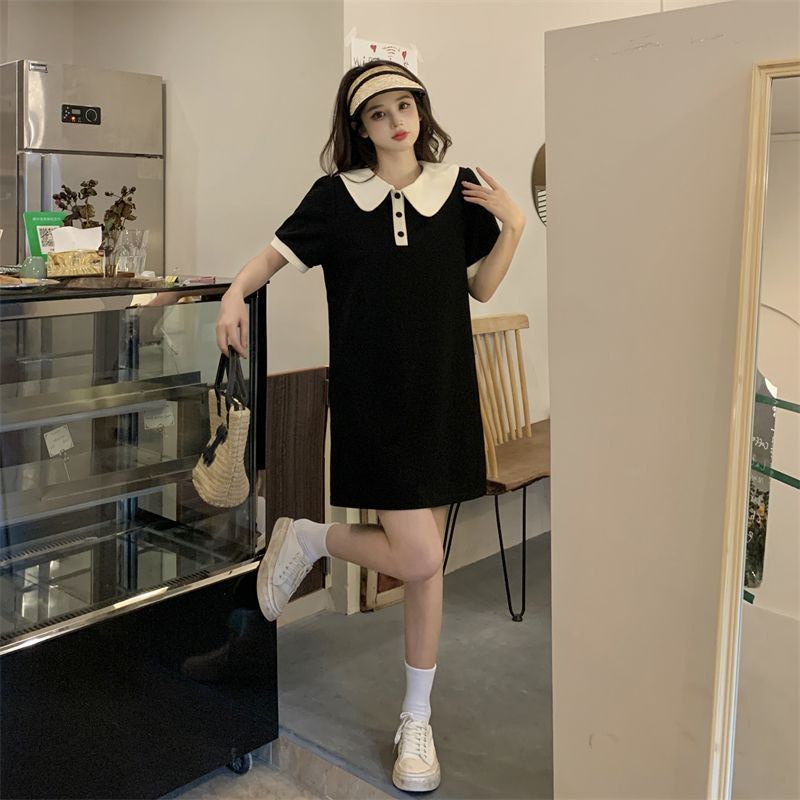 Đầm Thun Cổ Búp Bê Dáng Rộng Thiết Kế Mới Thời Trang Mùa Hè Theo Phong