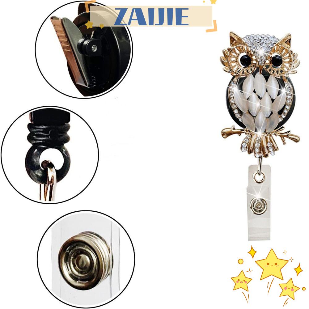 ZAIJIE24 Giá Đỡ Móc Chìa Khóa Bằng ABS Hình Chim Cú Có Thể Thu Gọn Siêu Bền Tiện Dụng Cho Văn Phòng