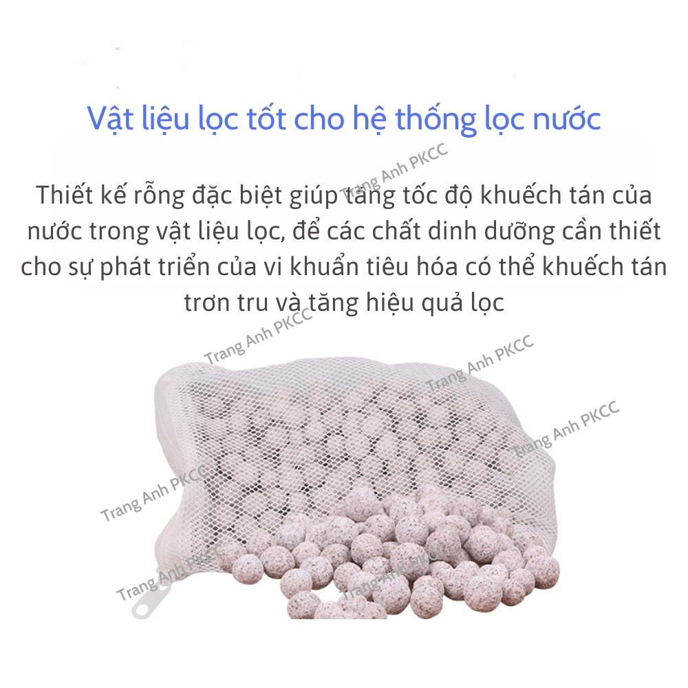 Sứ bi Đài Loan 100gr, Sứ bi lọc nước, vật liệu lọc nước bể cá