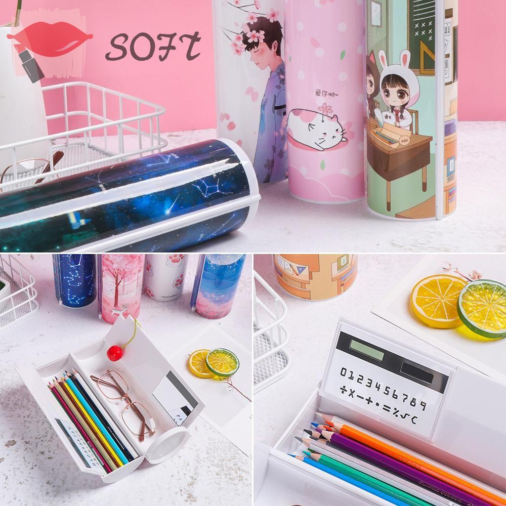 SOFTNESS Hộp Bút Kim Tuyến Nước Đa Năng Dễ Mang Tiện Lợi